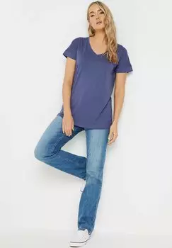 Базовая футболка 2 PACK V-NECK Long Tall Sally, синий