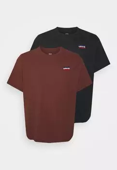 Базовая футболка 2 Пакета Levi's, цвет cinnamon stick/caviar