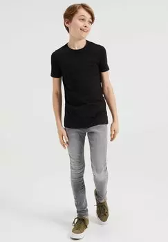 Базовая футболка 2PACK WE Fashion, цвет black