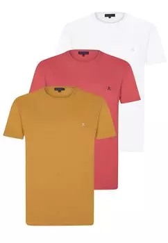 Базовая футболка 3 PACK CREW NECK Felix Hardy, цвет mustard yellow