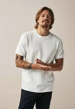 Базовая футболка 3 Pack Next, цвет navy blue stone ecru cream