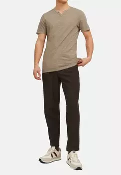 Базовая футболка 3ER PACK SPLIT Jack & Jones, бежевый