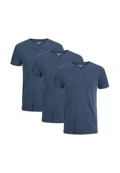 Базовая футболка 3ER PACK SPLIT Jack & Jones, темно-синий