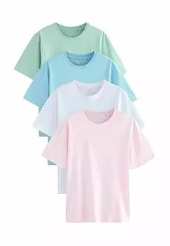 Базовая футболка 4 PACK REGULAR FIT Next, синий