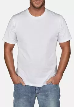 Базовая футболка 6 PACK Jack & Jones, белый