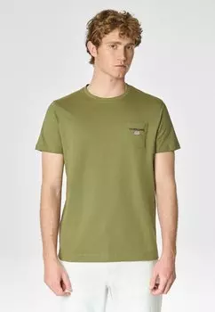 Базовая футболка A MANICHE CORTE IN CON TASCHINO SUL PETTO U.S. Polo Assn., зеленый