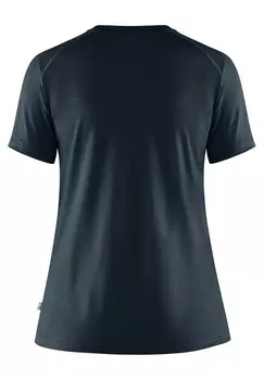 Базовая футболка ABISKO WOOL SS W Fjllrven, темно-синий