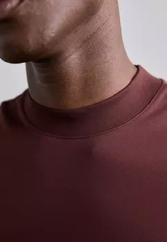 Базовая футболка ACE MOCK NECK J.LINDEBERG, темно-коричневый