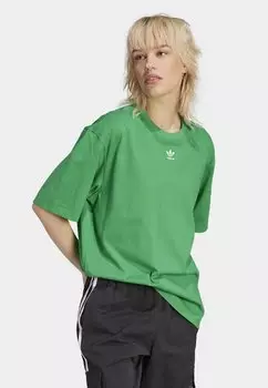 Базовая футболка adidas Originals, зеленый
