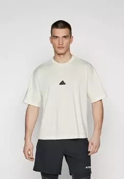 Базовая футболка adidas Sportswear, кремово-белая Tee