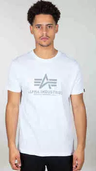 Базовая футболка Alpha Industries, мел