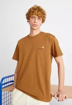 Базовая футболка American Script Carhartt WIP, цвет hamilton brown