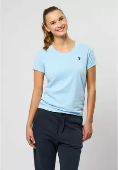Базовая футболка AMY U.S. Polo Assn., светло-голубой
