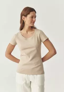 Базовая футболка ANTONIA TATUUM, бежевый