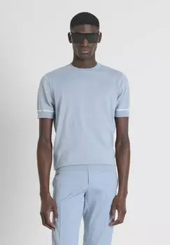 Базовая футболка Antony Morato, светло-голубой