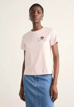 Базовая футболка ARCHIVE SHIELD GANT, светло-розовый