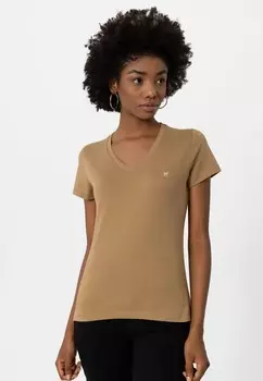 Базовая футболка AREZZO Williot, коричневый