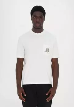 Базовая футболка Armani Exchange, кремовый