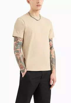 Базовая футболка Armani Exchange, светло-коричневый