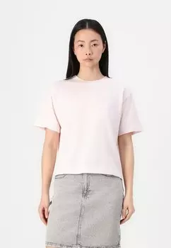 Базовая футболка BASIC TEE Gina Tricot, светло-розовый