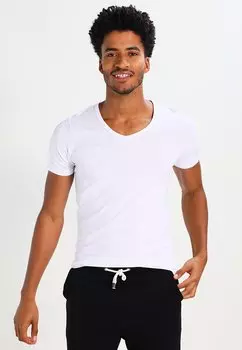 Базовая футболка BASIC V-NECK Jack & Jones, белый цвет