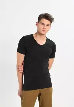 Базовая футболка BASIC V-NECK Jack & Jones, черный