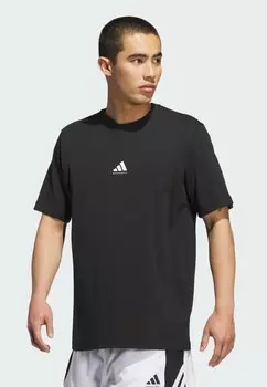 Базовая футболка BASKETBALL Adidas Performance, черный