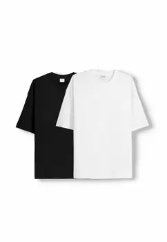 Базовая футболка Bershka, белый