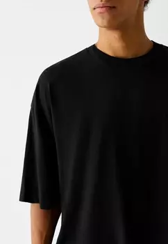 Базовая футболка Bershka, черный