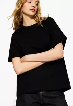 Базовая футболка Bershka, черный