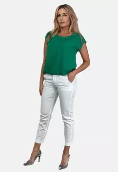 Базовая футболка BOAT NECKLINE PLAIN REGINA FASHION, зеленый