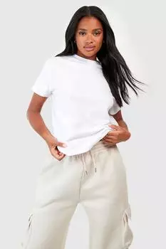 Базовая футболка бойфренд Boohoo, белый