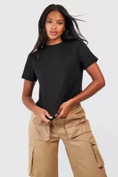 Базовая футболка бойфренд Boohoo, черный