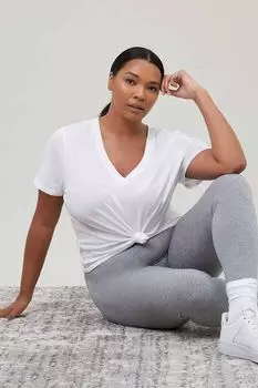 Базовая футболка больших размеров из органически выращенного хлопка Forever 21, белый