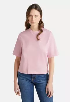 Базовая футболка BOXY FIT United Colors of Benetton, розовый