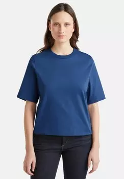 Базовая футболка BOXY FIT United Colors of Benetton, синий