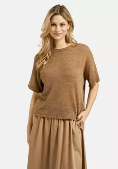 Базовая футболка BOXY MILANO ITALY, коричневый