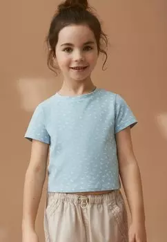 Базовая футболка Boxy Regular Fit Next, синий