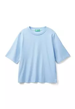 Базовая футболка BOXY United Colors of Benetton, синий