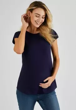 Базовая футболка BOYFRIEND MATERNITY REGULAR FIT JoJo Maman Bb, синий