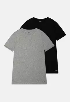Базовая футболка Boys Crew 2 Pack Nike, серый вереск/черный