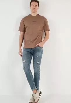 Базовая футболка Buratti, коричневая