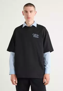 Базовая футболка Calvin Klein Jeans, черный