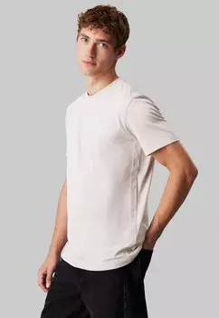 Базовая футболка Calvin Klein Jeans, молочный