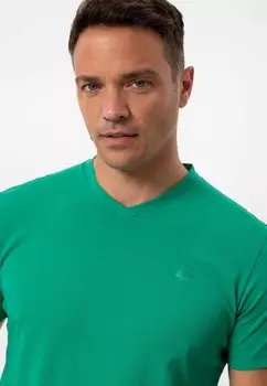 Базовая футболка CARLO Daniel Hills, зеленый