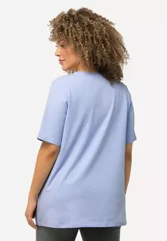 Базовая футболка CARREE AUSSCHNITT HALBARM Ulla Popken, синий