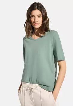 Базовая футболка Cecil, металлик зеленый