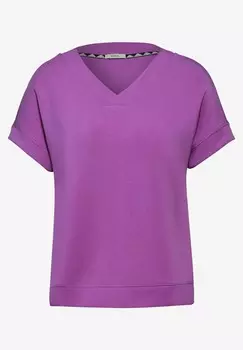 Базовая футболка Cecil, пурпурно-пятнистый