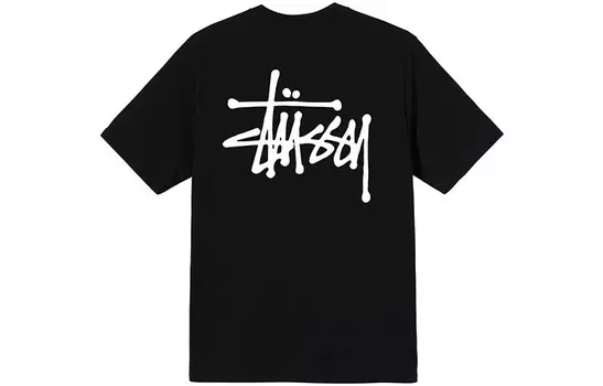 Базовая футболка черного цвета Stussy, цвет Cameo Brown