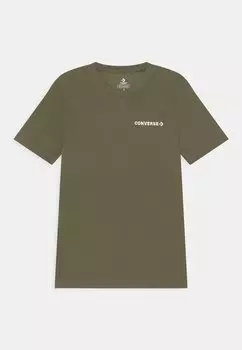 базовая футболка Chest Hit Strip Tee Converse, цвет field surplus